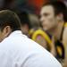 Chelsea Head Coach Rourke Skeltpn watches a free throw during the game against Milan on Friday. Milan won 71-40. Daniel Brenner I AnnArbor.com